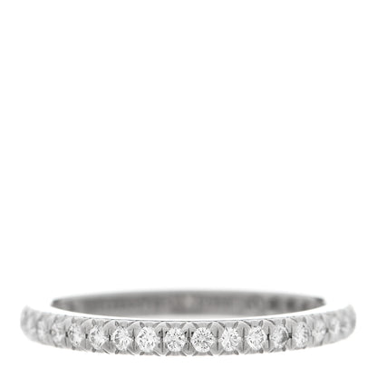 Tiffany Platinum Diamond .31ctw Soleste Eternity Band Ring 48 4.5 1 of 3