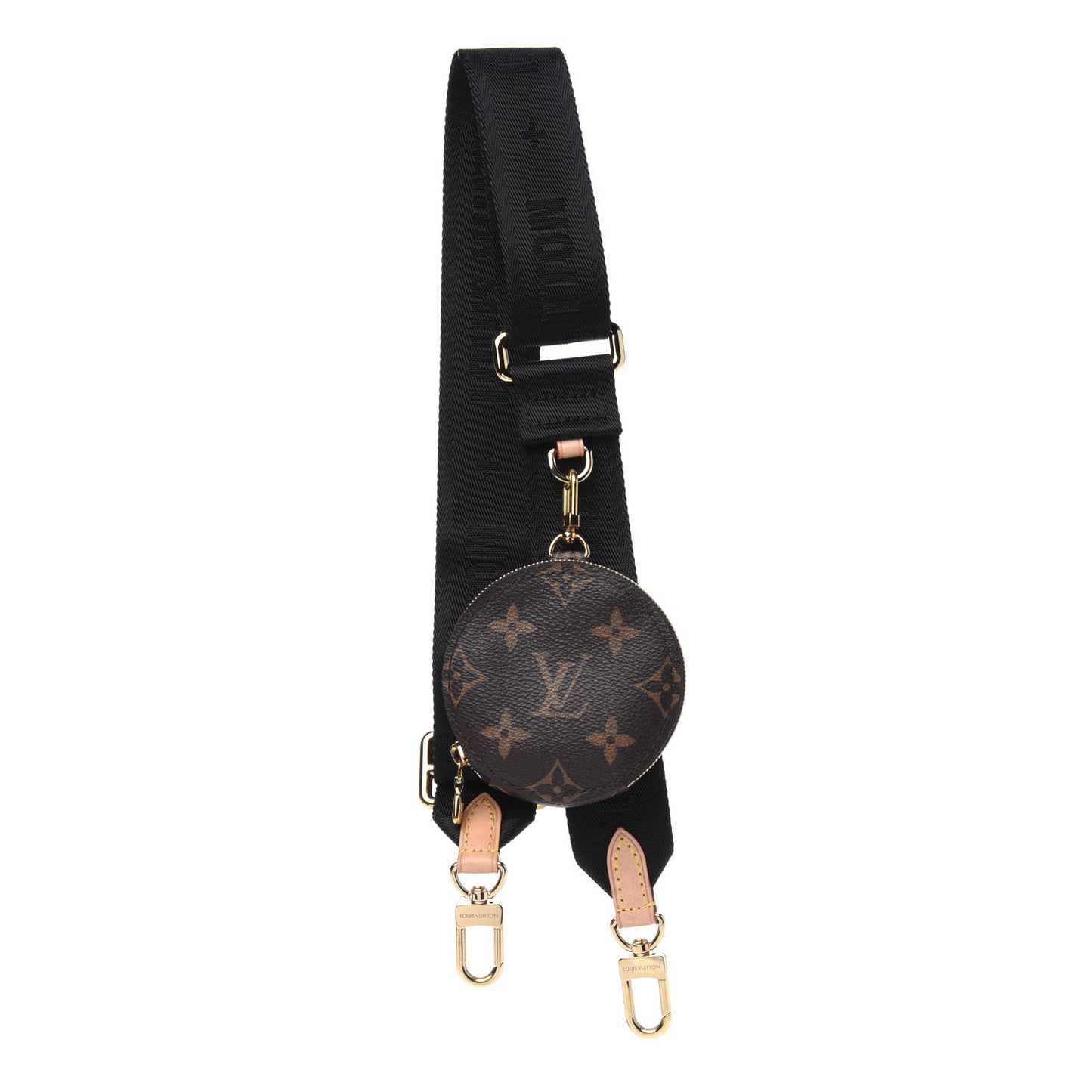 Monogram Multi Pochette Accessories Bandouliere Shoulder Strap Black