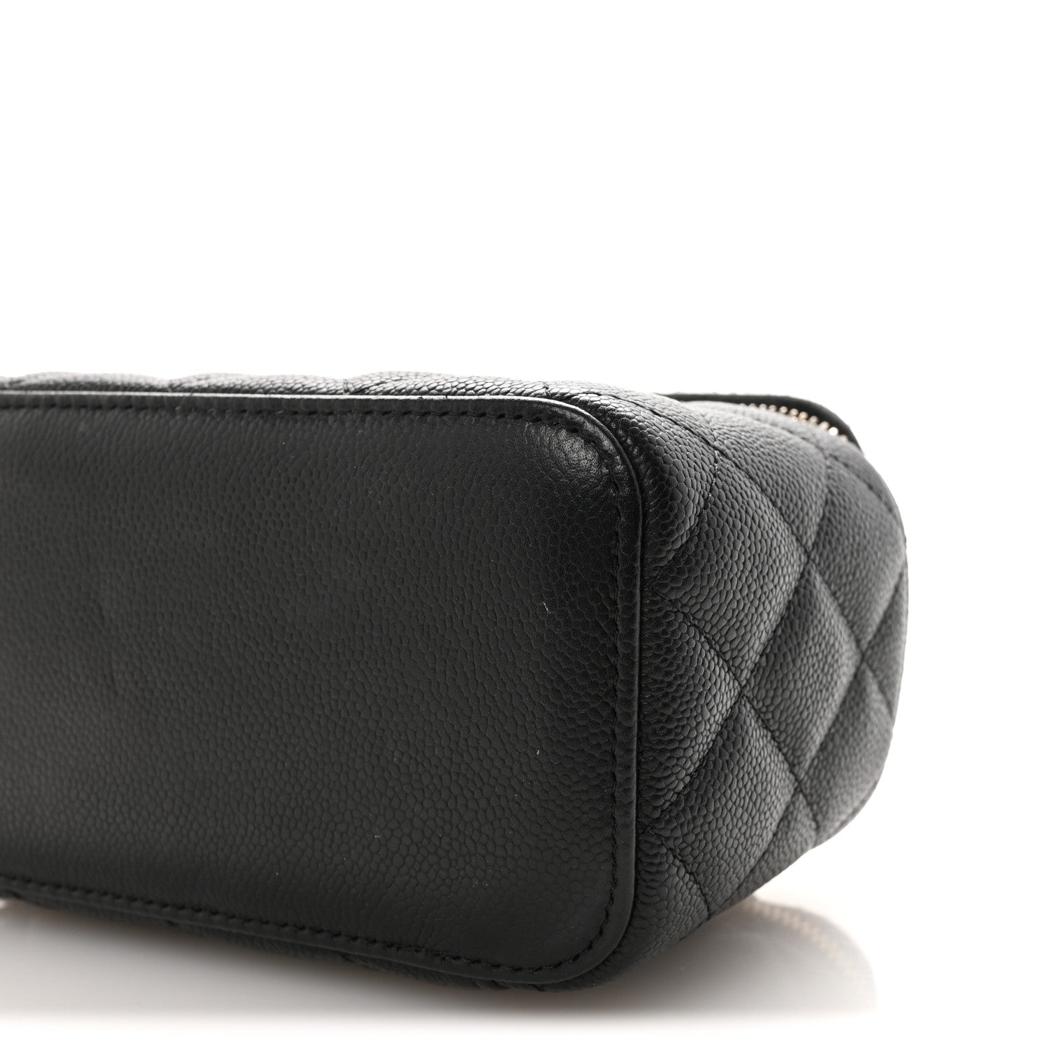 Chanel Caviar Quilted Small Tiny CC Vanity Case With Chain Black 10 of 10