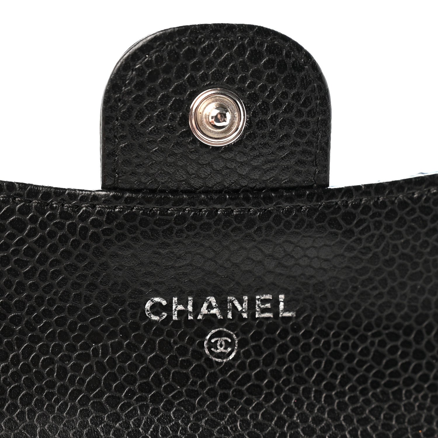 Chanel Caviar Quilted Flap Card Holder Wallet Black 6 of 9