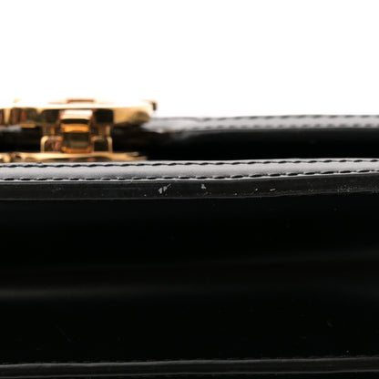 Burberry Calfskin Monogram Embossed Small TB Chain Bag Black 11 of 11