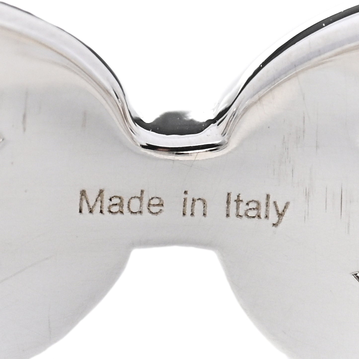 Sterling Silver PM Chaine d'Ancre Enchainee Band Ring 52 6