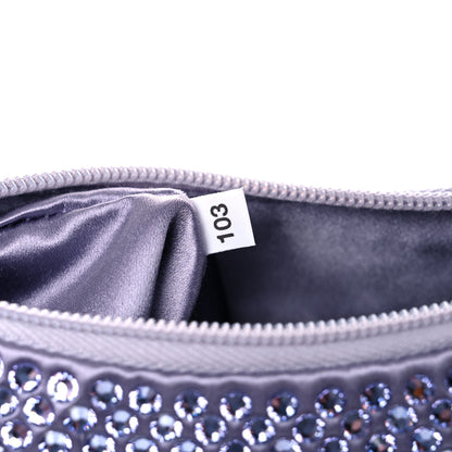 Prada Satin Crystal Mini Re-Edition 2000 Bag Glicine 7 of 11