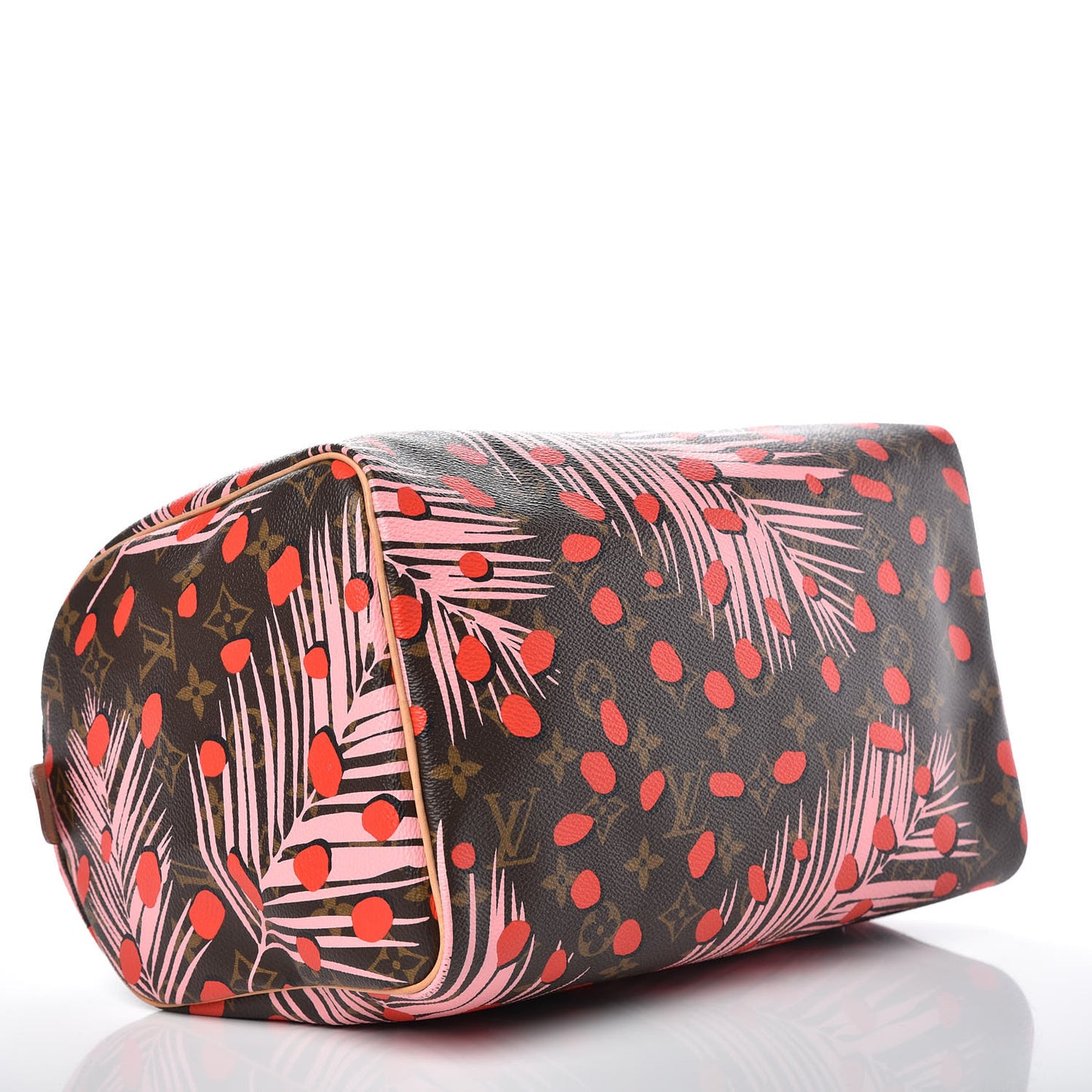 Monogram Jungle Dots Speedy 30 Sugar Pink Poppy
