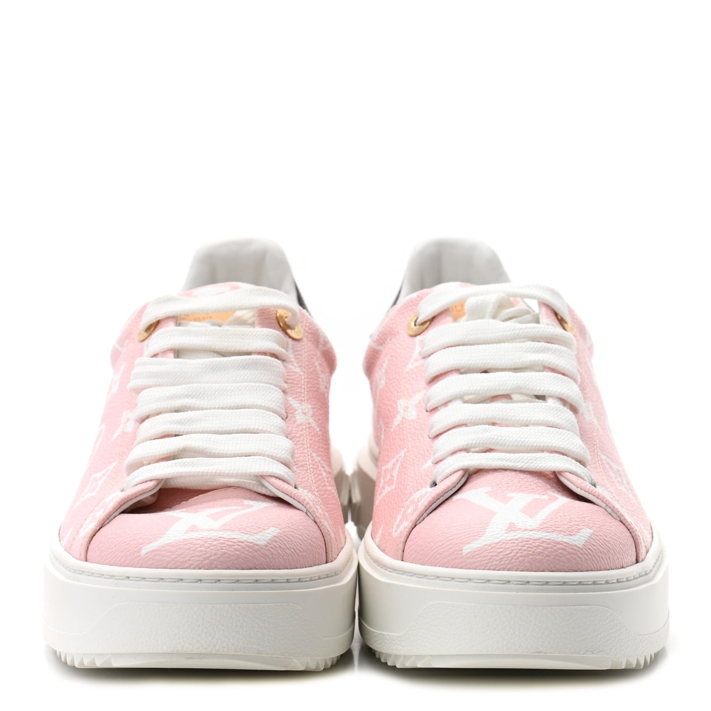 Monogram Giant Time Out Sneakers 40 Rose