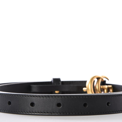 Gucci Calfskin Double G 20mm Belt 80 32 Black 4 of 8