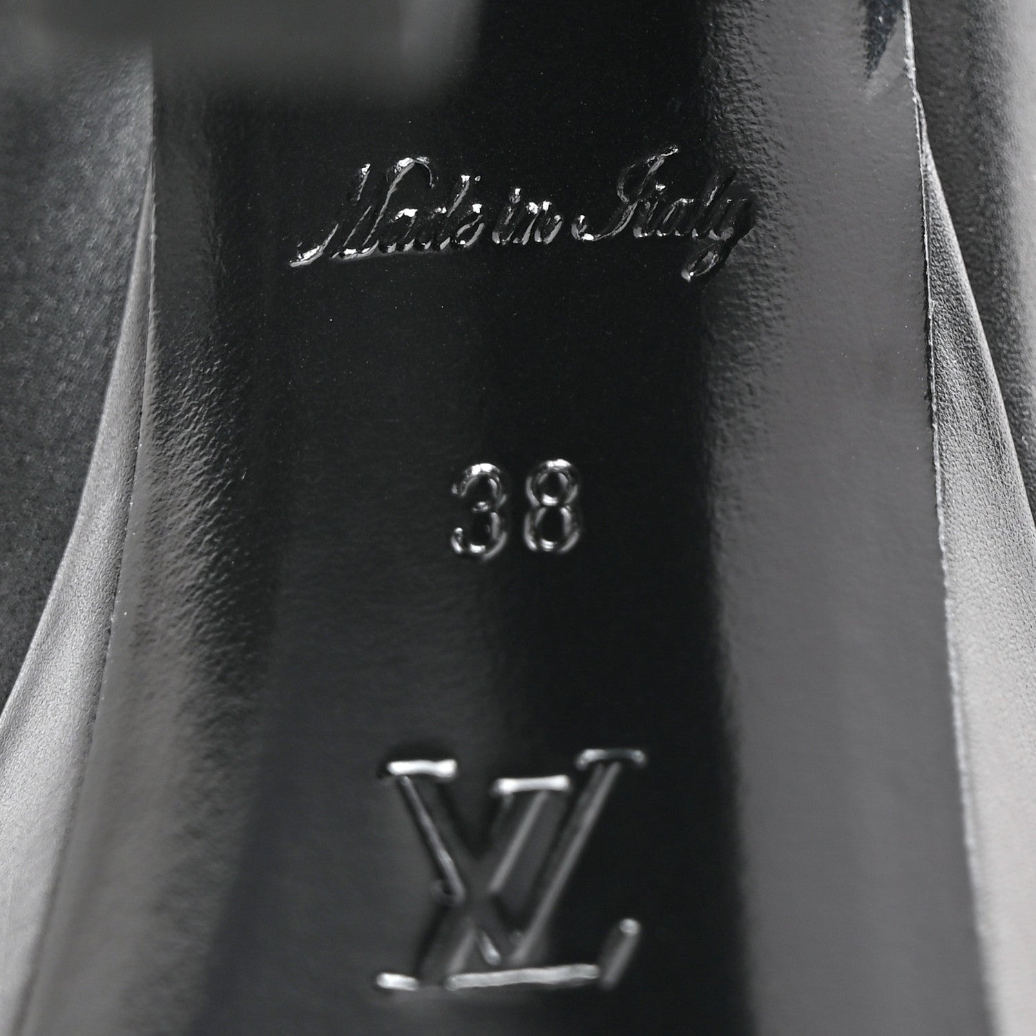 Louis Vuitton Calfskin Monogram Afterglow Platform Ankle Boots 38 Black 7 of 15