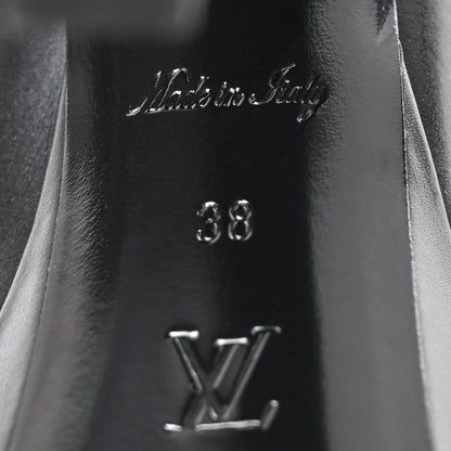 Louis Vuitton Calfskin Monogram Afterglow Platform Ankle Boots 38 Black 7 of 15