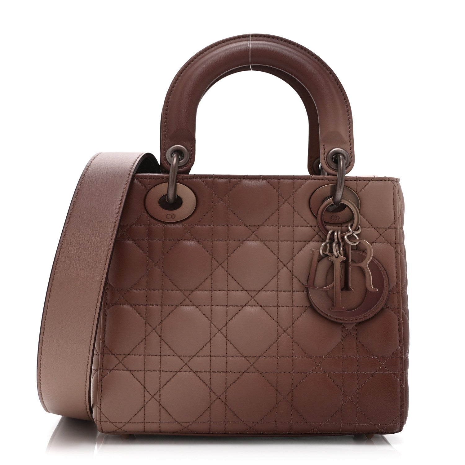 Christian Dior Lambskin Cannage Gradient Small My ABCDior Lady Dior 1 of 22