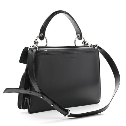 Proenza Schouler Calfskin Nubuck Medium Hava Top Handle Bag Black 3 of 9
