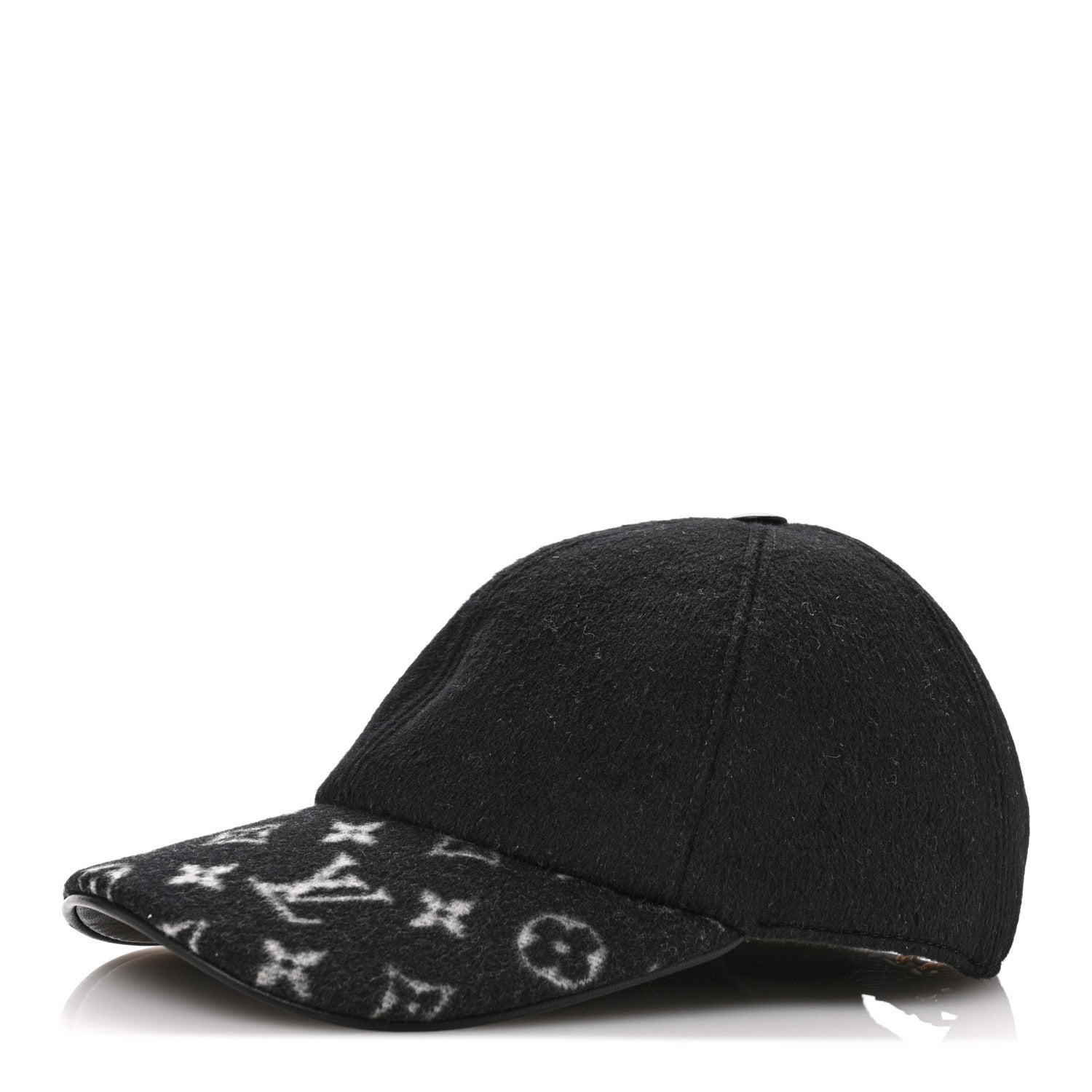 Louis Vuitton Wool Silk Monogram Endless Cap L Black 1 of 8
