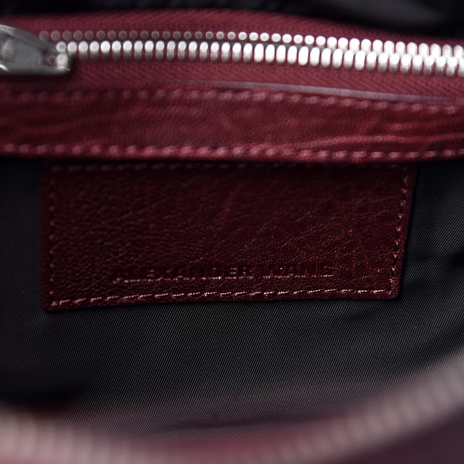 Alexander Wang Pebbled Lambskin Rockie Beet Rhodium Hardware 7 of 8