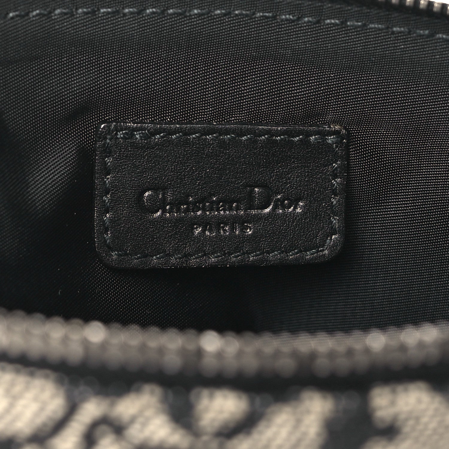 Christian Dior Monogram Mini Saddle Pochette Black 6 of 15