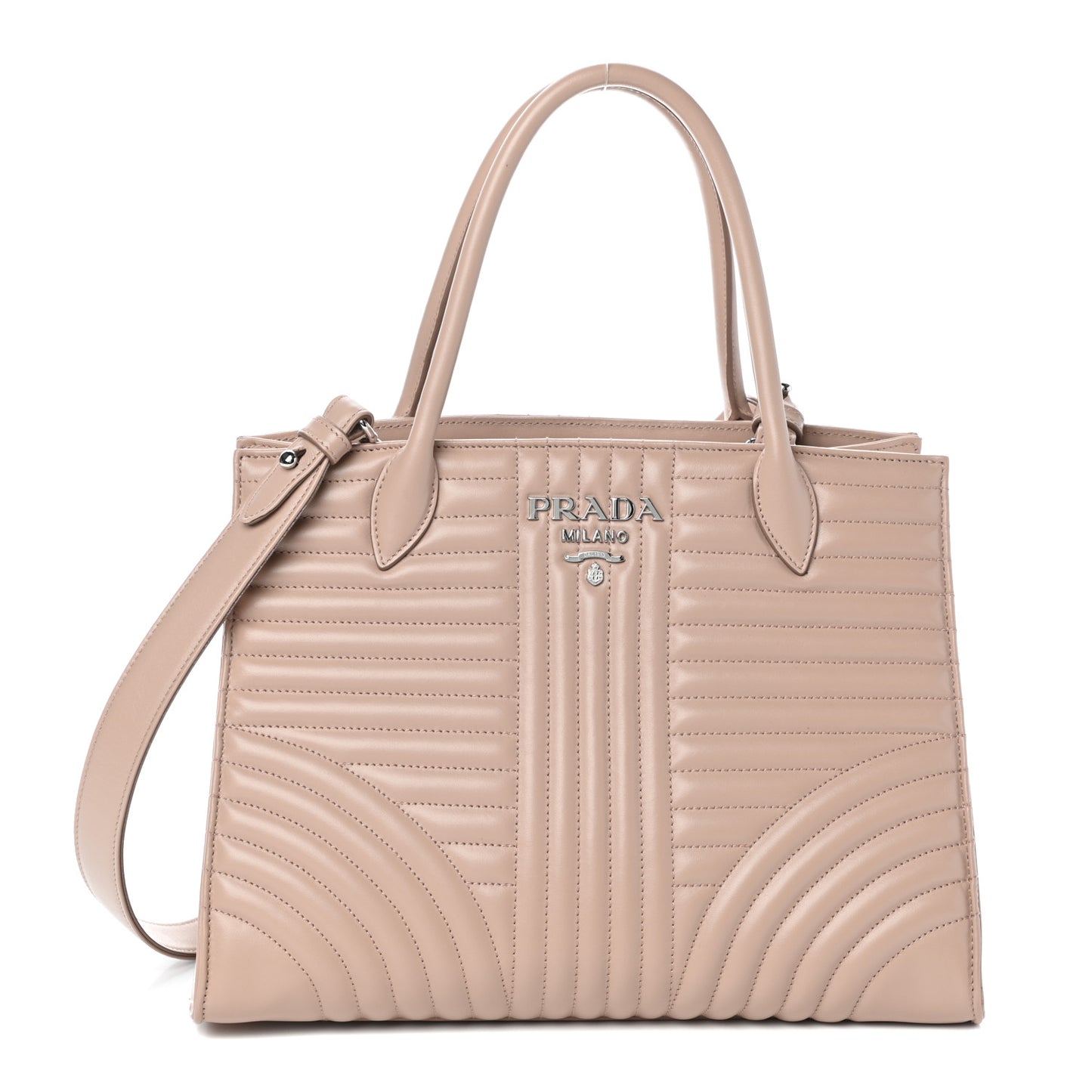 Soft Calfskin Impunture Diagramme Tote Cipria