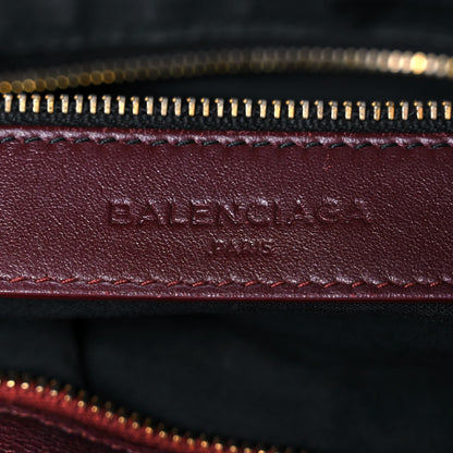 Balenciaga Chevre Gold Metallic Edge Hardware Velo Bordeaux 5 of 15