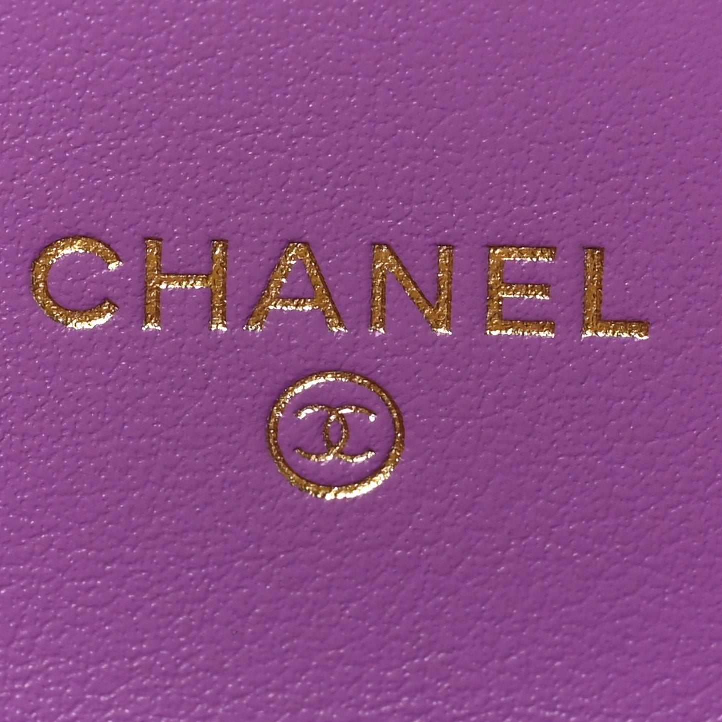 Patent Quilted Flap Card Holder Wallet Purple