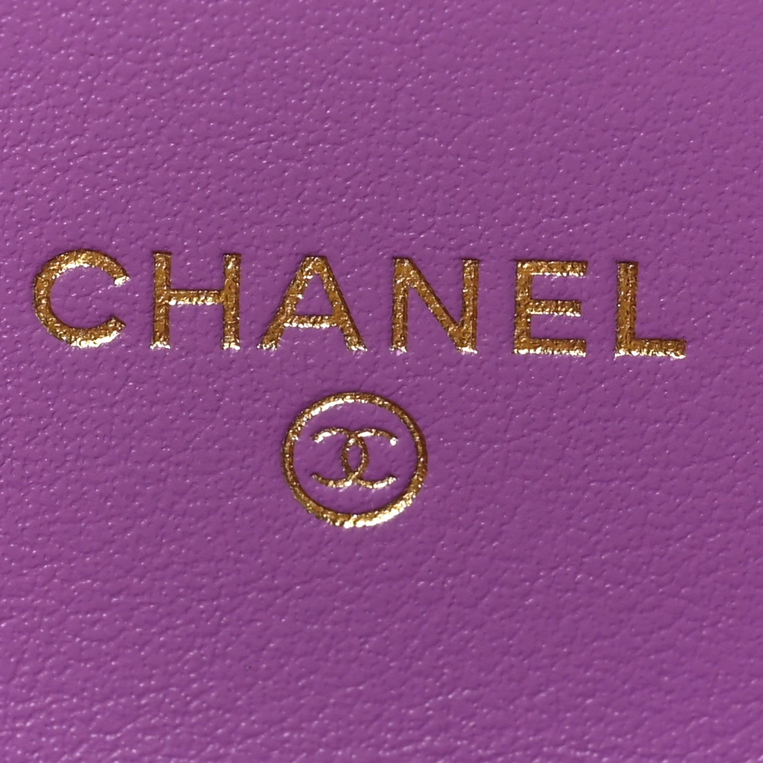 Chanel Patent Quilted Flap Card Holder Wallet Purple 6 of 8