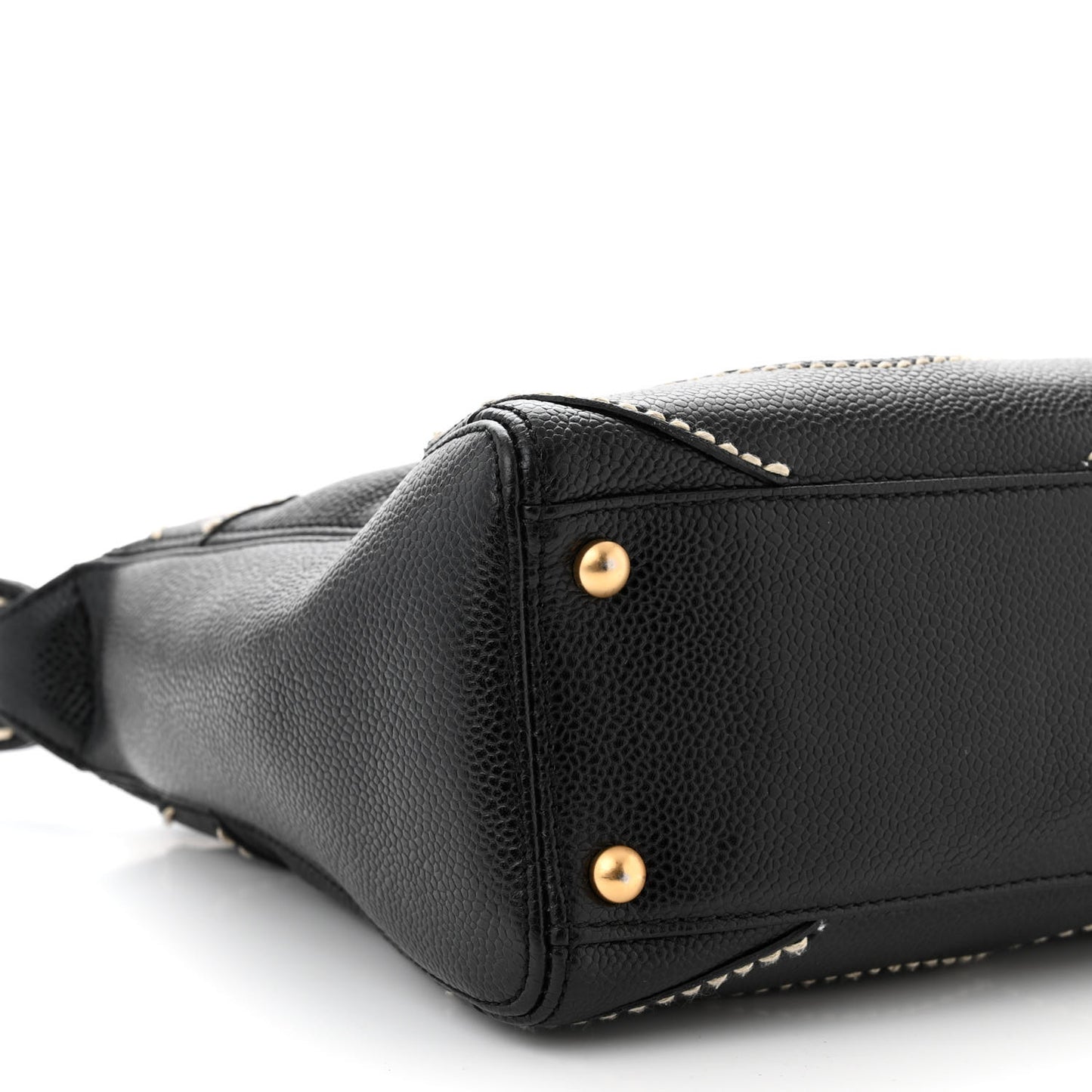 Caviar CC Stitched Medium Hobo Black
