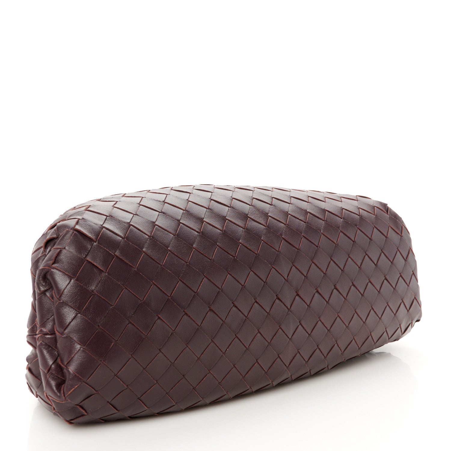 Bottega Veneta Nappa Maxi Intrecciato The Pouch Oversized Clutch  Grape 4 of 11