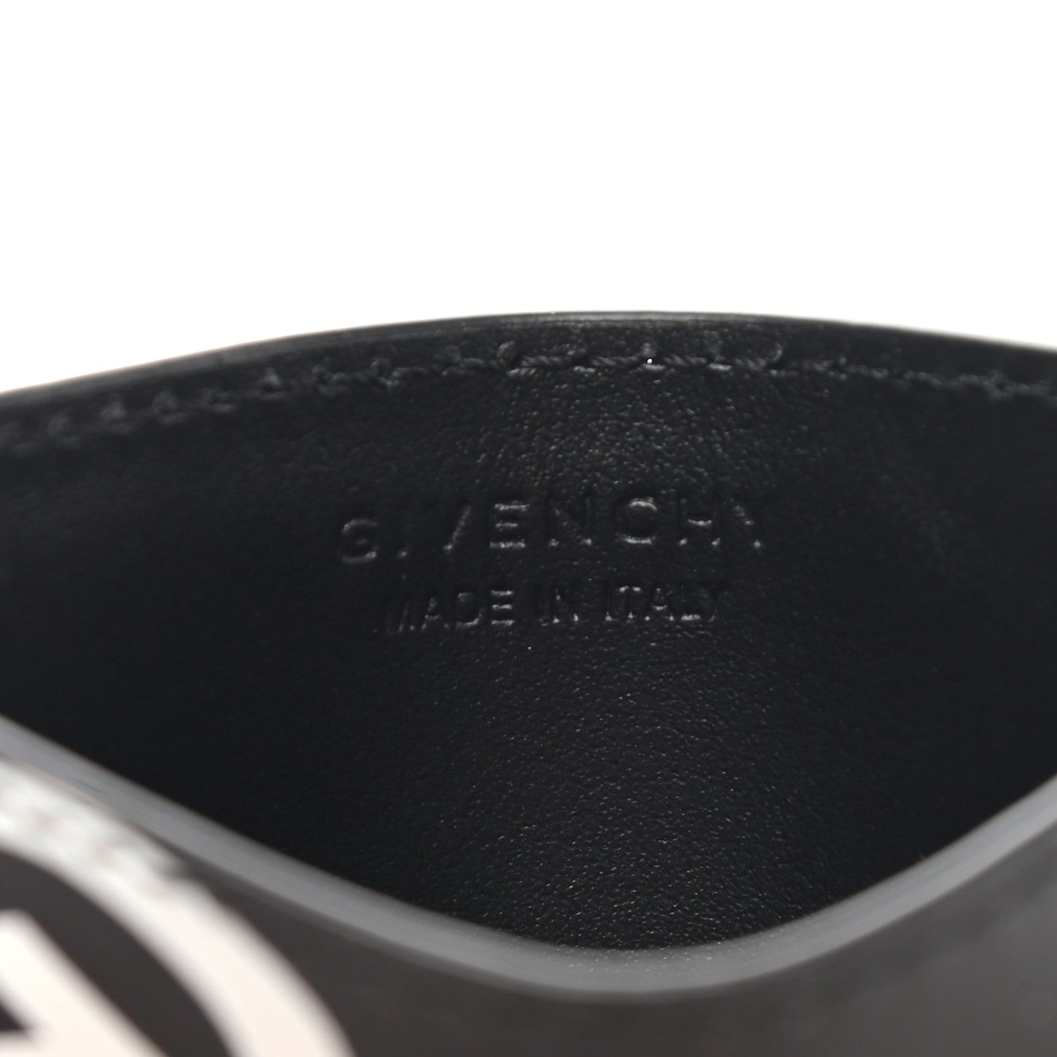 Givenchy Calfskin Logo Printed Card Holder Black 6 of 7