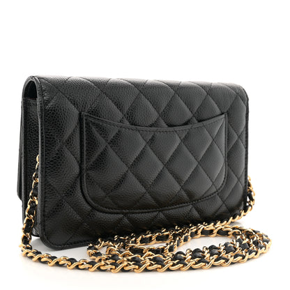 Chanel Caviar Quilted Wallet on Chain WOC Black 3 of 11