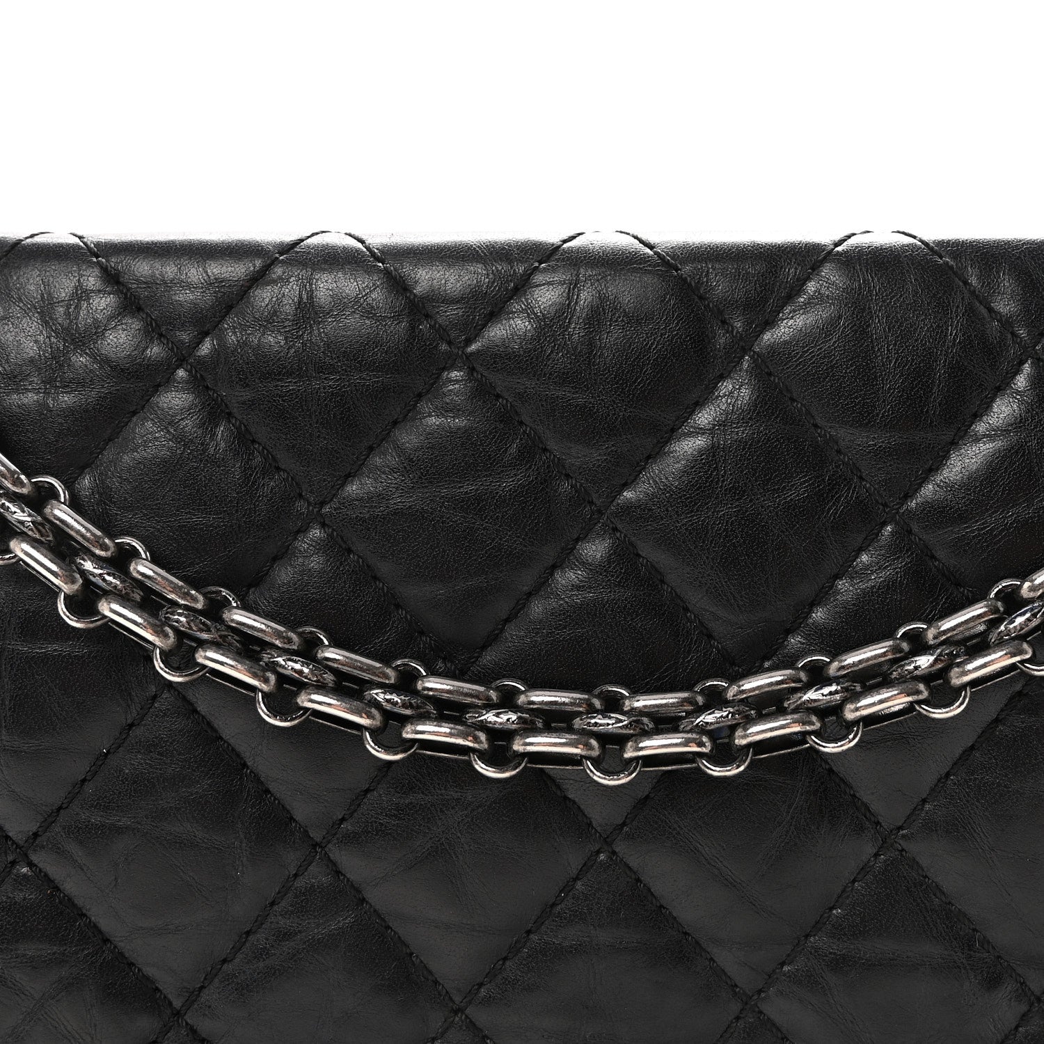 Chanel Aged Calfskin Quilted 2.55 Reissue 225 Flap Black 8 of 10