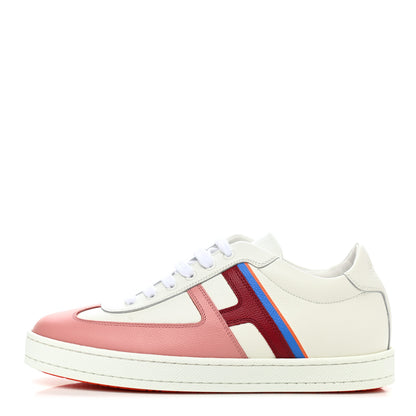 Hermes Epsom Womens Boomerang Sneakers 38 Multicolore Rose Pale 1 of 9