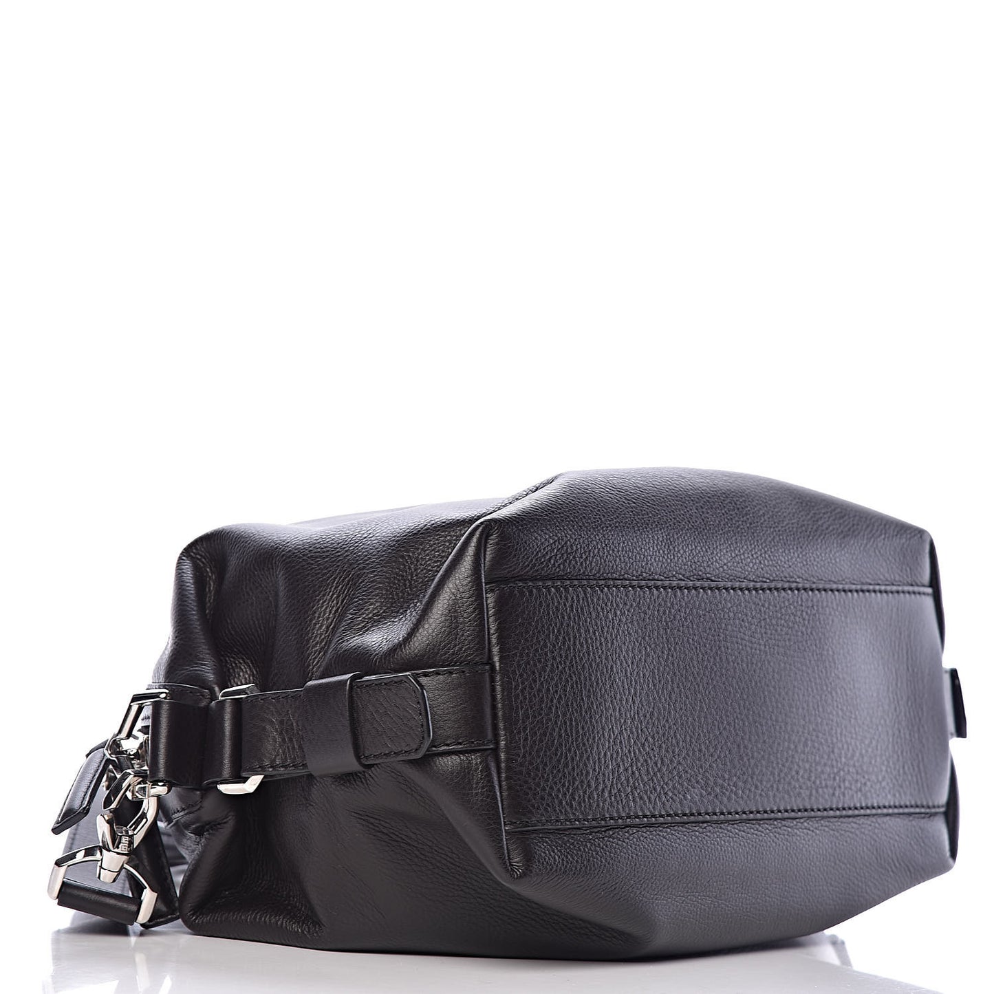 Waxy Grained Calfskin Small Nightingale Black