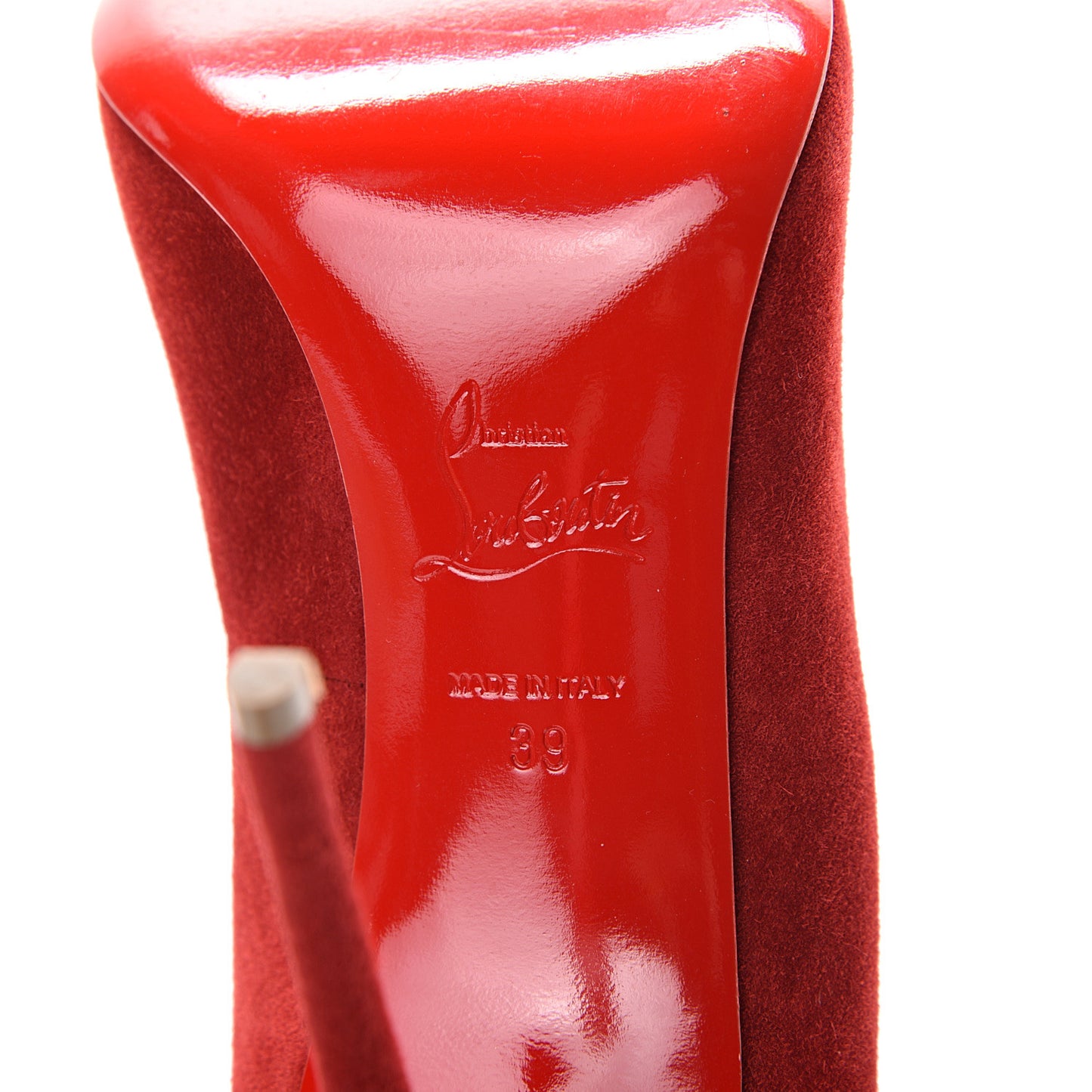 Suede Victorina 100 Pumps 39 Carmin