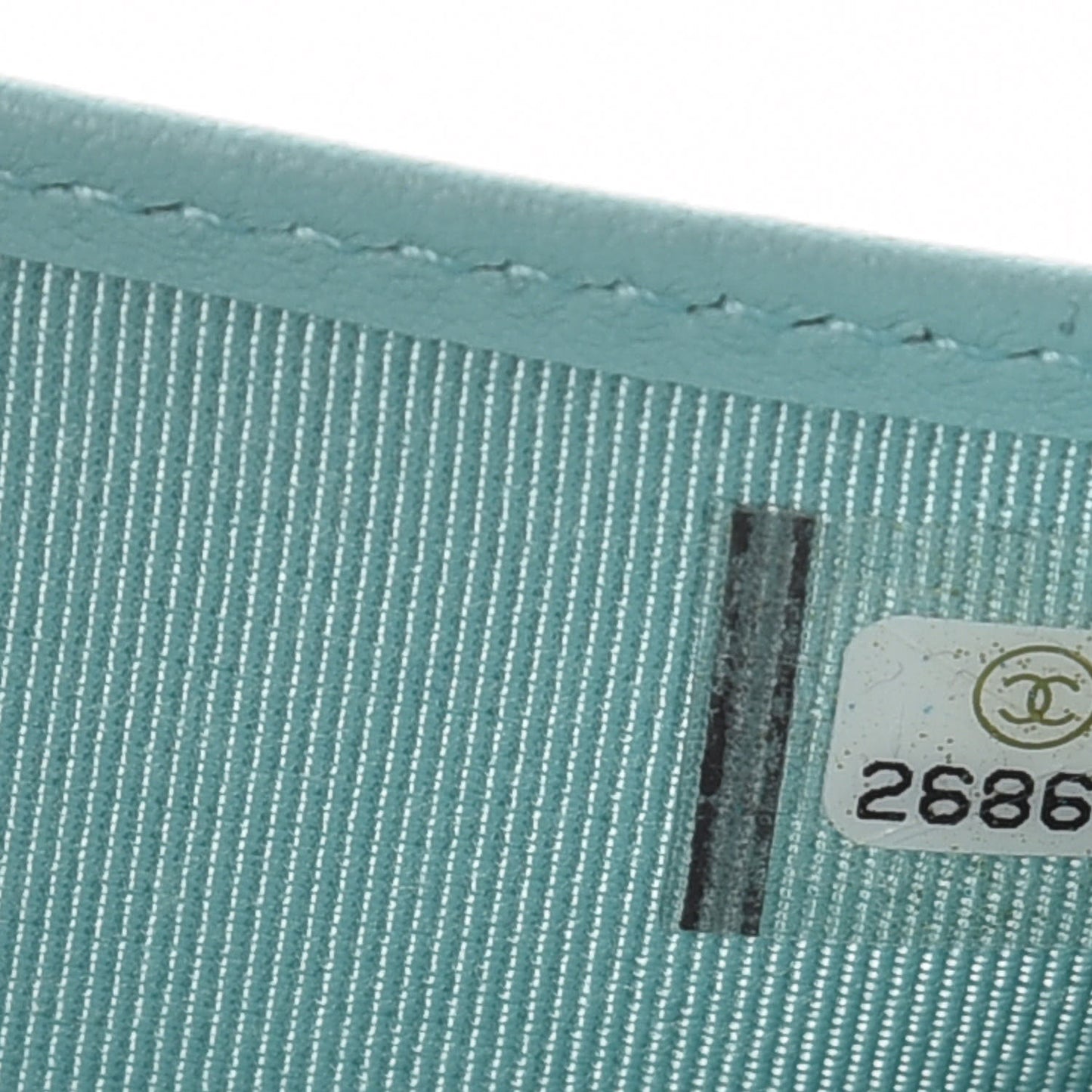 Caviar Quilted Compact Flap Wallet Light Blue