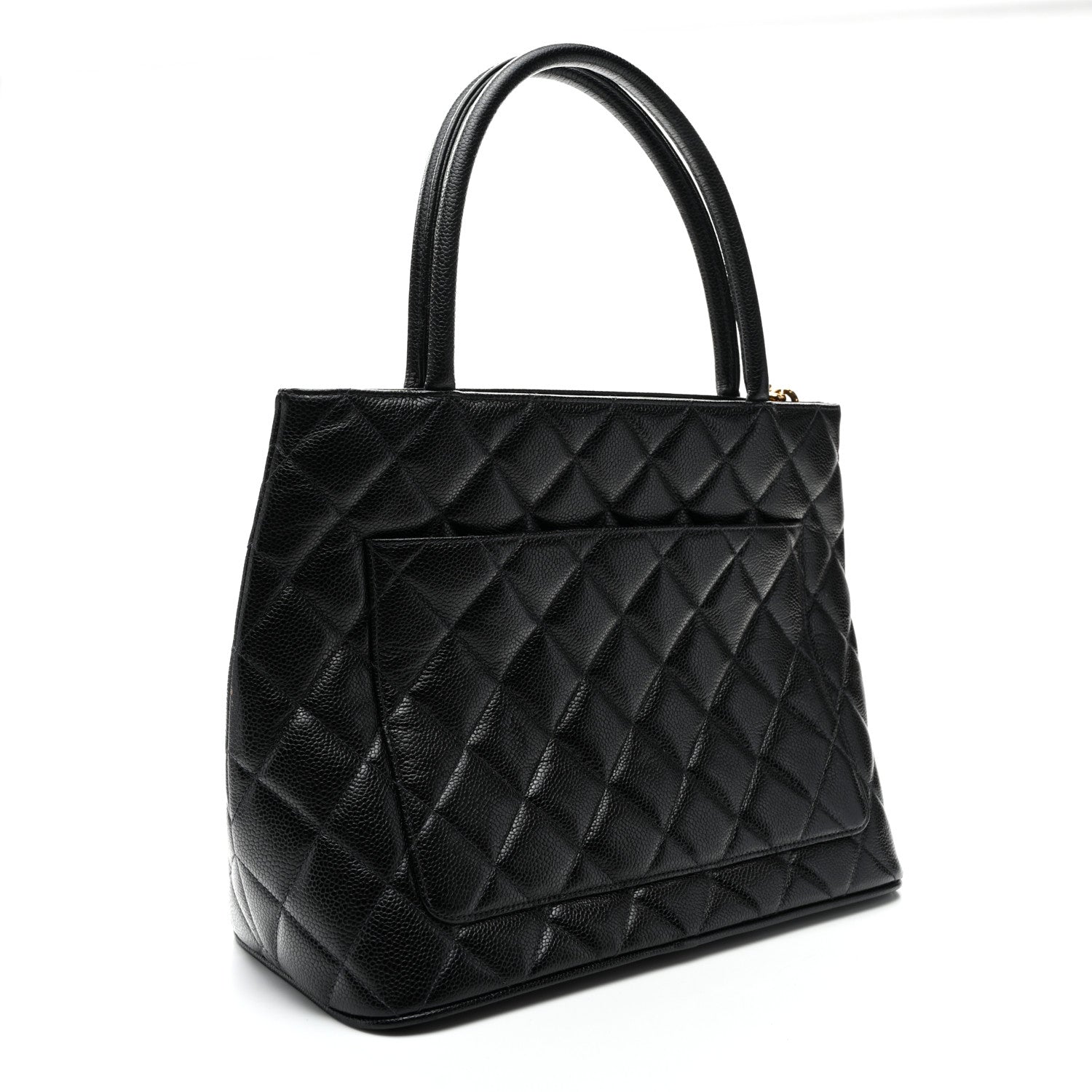 Chanel Caviar Quilted Medallion Tote Black 3 of 10