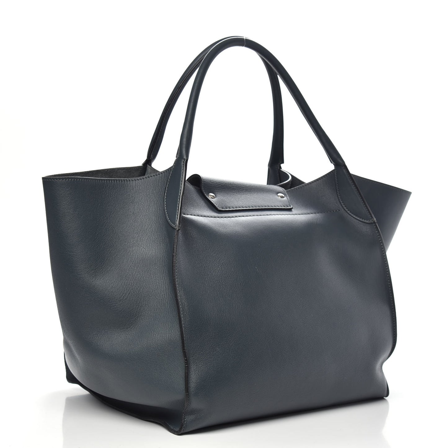 Smooth Calfskin Medium Big Bag Slate Blue