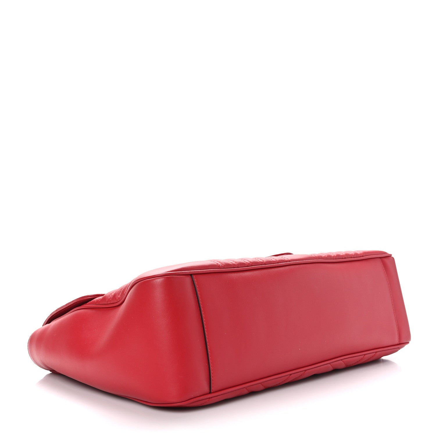 Gucci Calfskin Matelasse Large GG Marmont Shoulder Bag Hibiscus Red 4 of 9