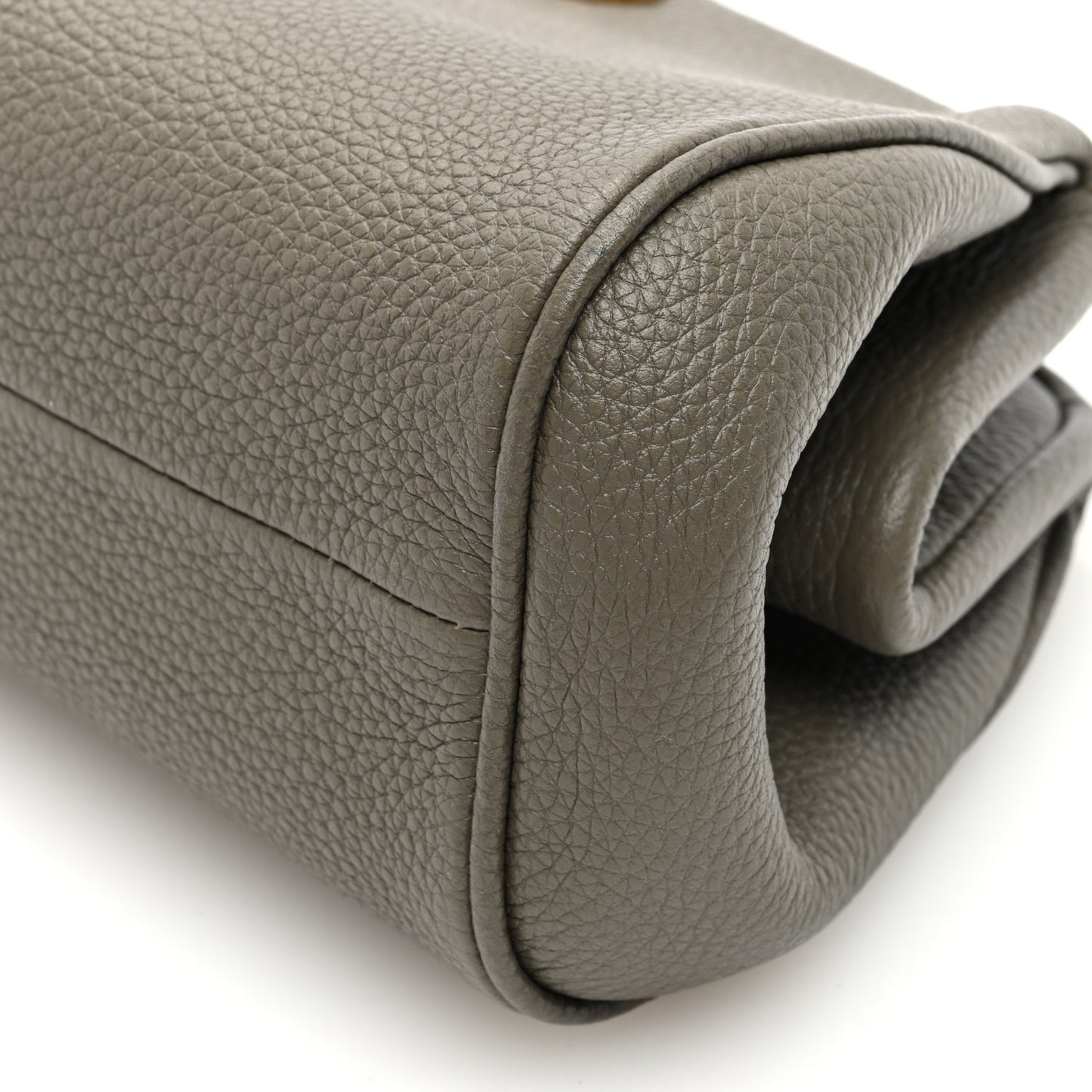 Eram Calfskin Gancini Mini Clutch Green