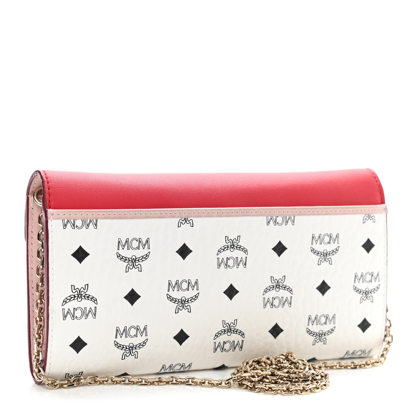 Visetos Large Patricia Wallet On Chain Block Pink