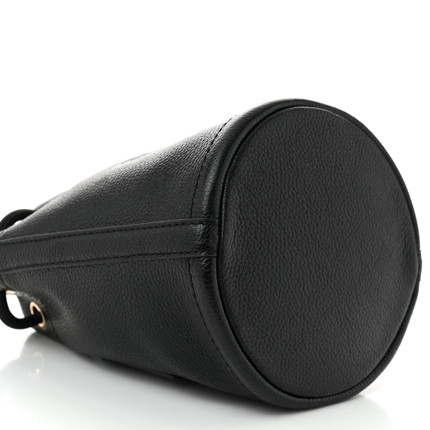 Grained Calfskin Mini The Bucket Bag Black