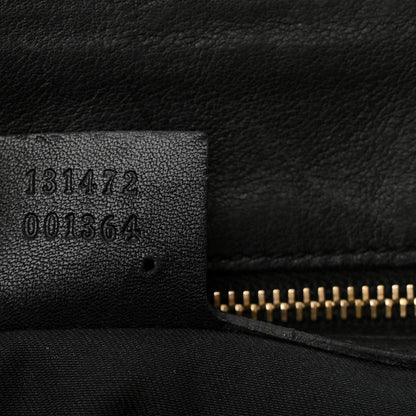 Gucci Grained Calfskin Large Horsebit Chain Flap Bag Black 7 of 16