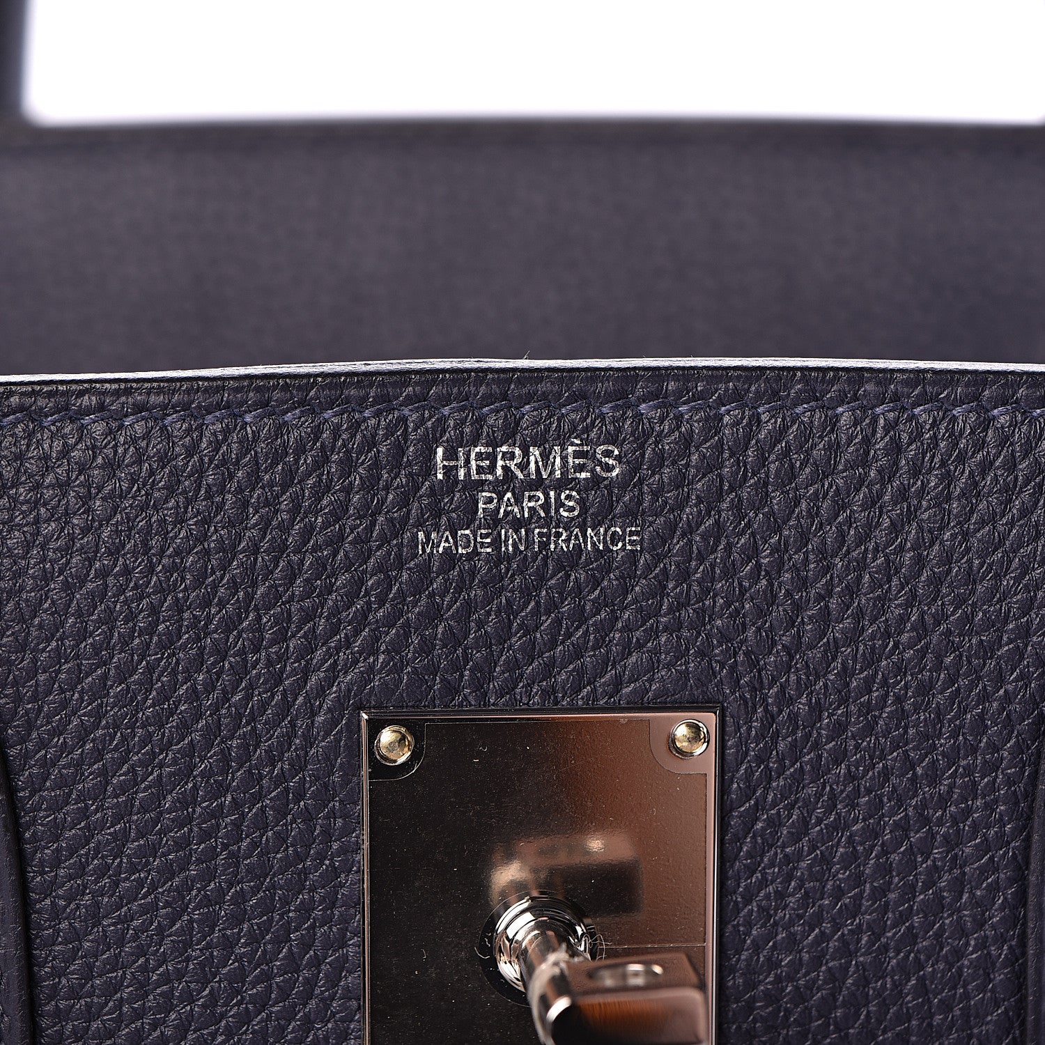 Hermes Togo Todoo Feutre HAC Birkin 40 Gris Clair Bleu Nuit 20 of 32