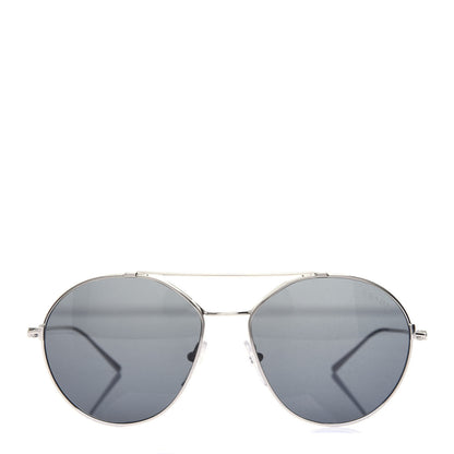 Prada Round Sunglasses SPR 56N Silver 2 of 8