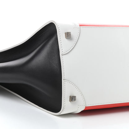 Celine Smooth Calfskin Mini Tri-Color Luggage Vermillion 9 of 17