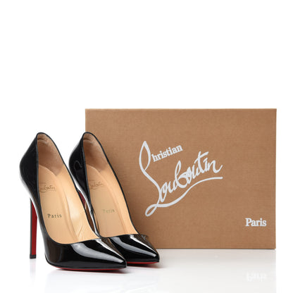 Christian Louboutin Patent Pigalle 120 Pumps 37 Black 9 of 9