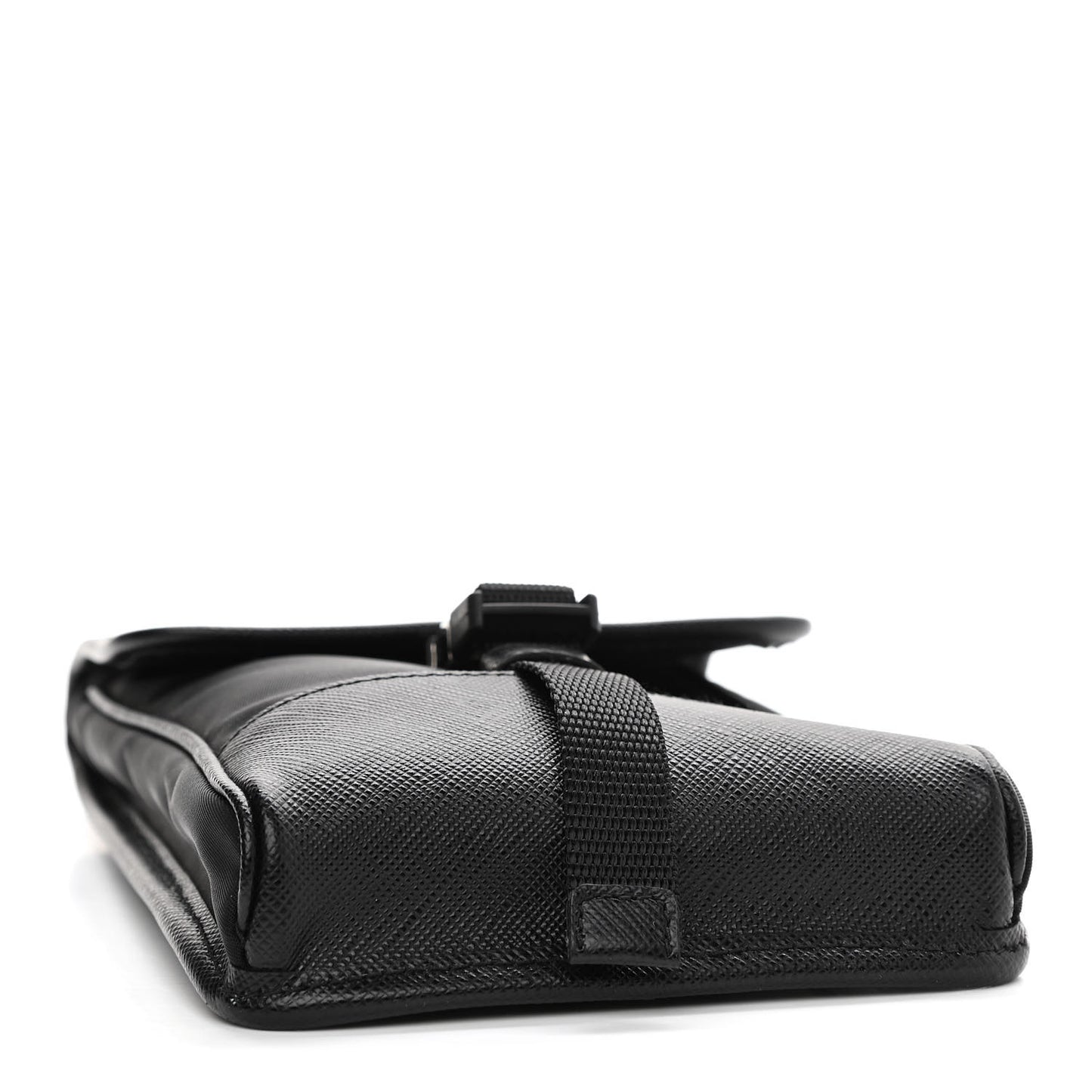 Tessuto Nylon Saffiano Phone Case Crossbody Black