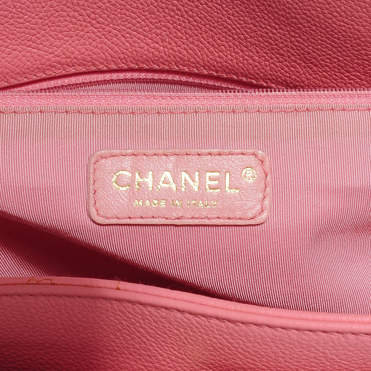 Calfskin Cerf Shopper Tote Pink