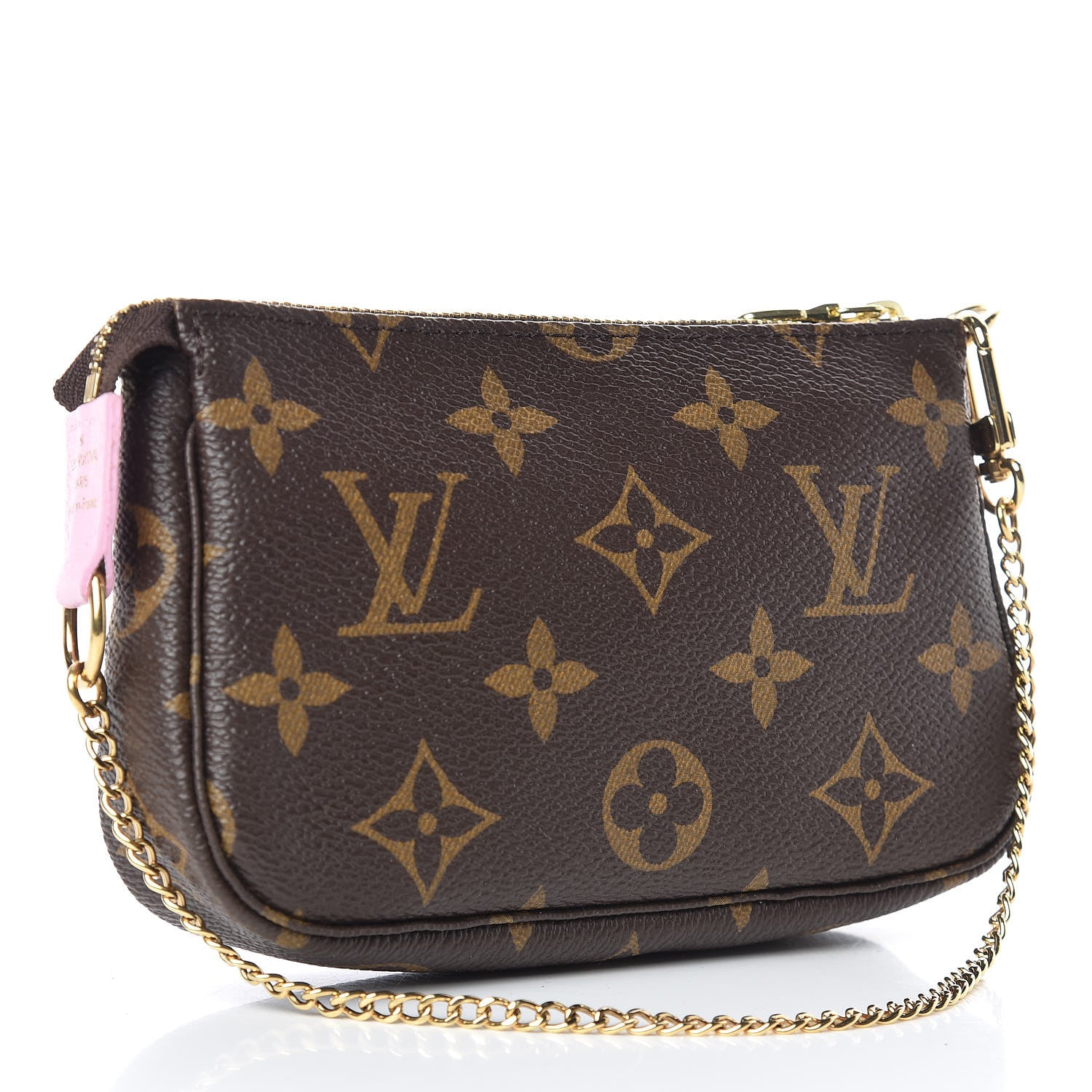 Louis Vuitton Monogram 2016 Christmas Animation Mini Pochette Accessories Rose Ballerine 3 of 10
