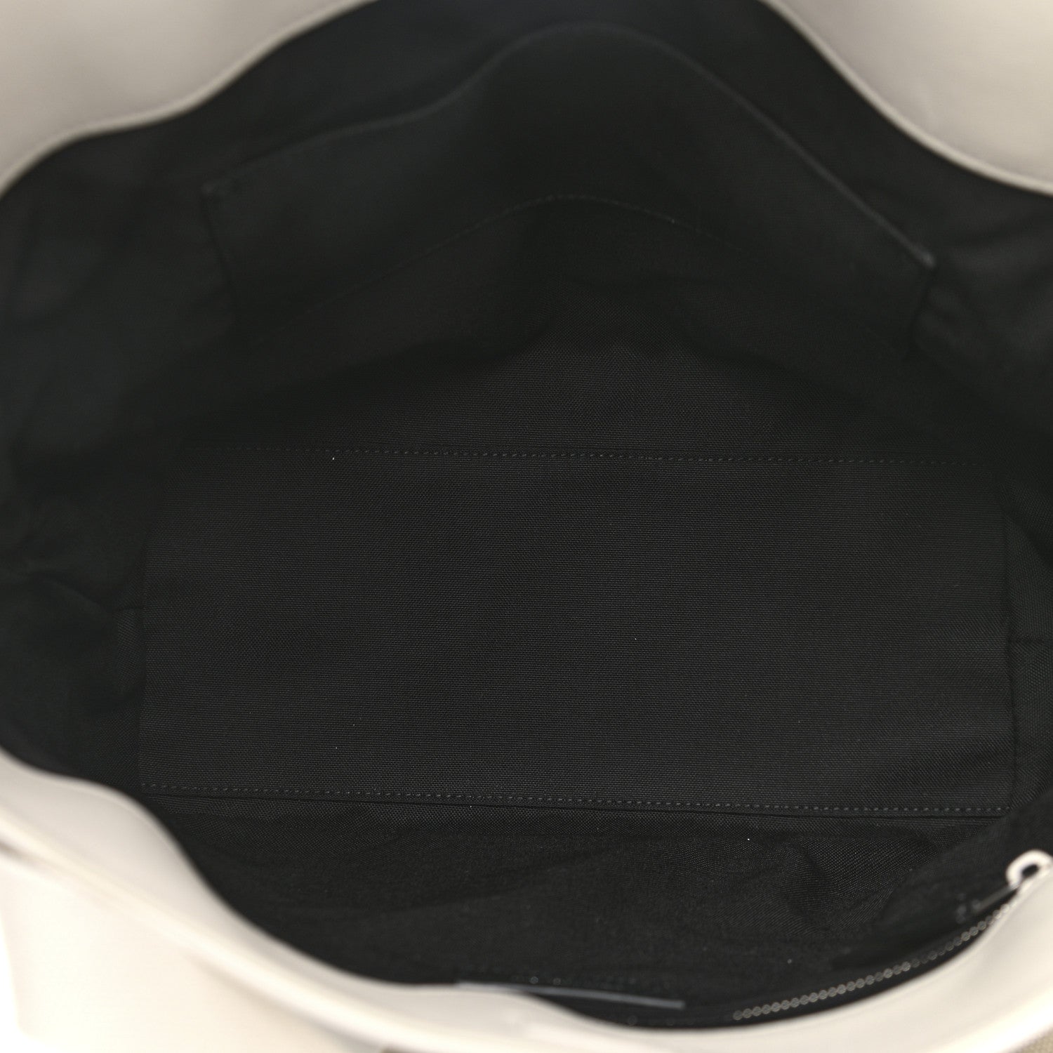 Saint Laurent Calfskin Small Daily Cabas Shopping Tote White 5 of 10