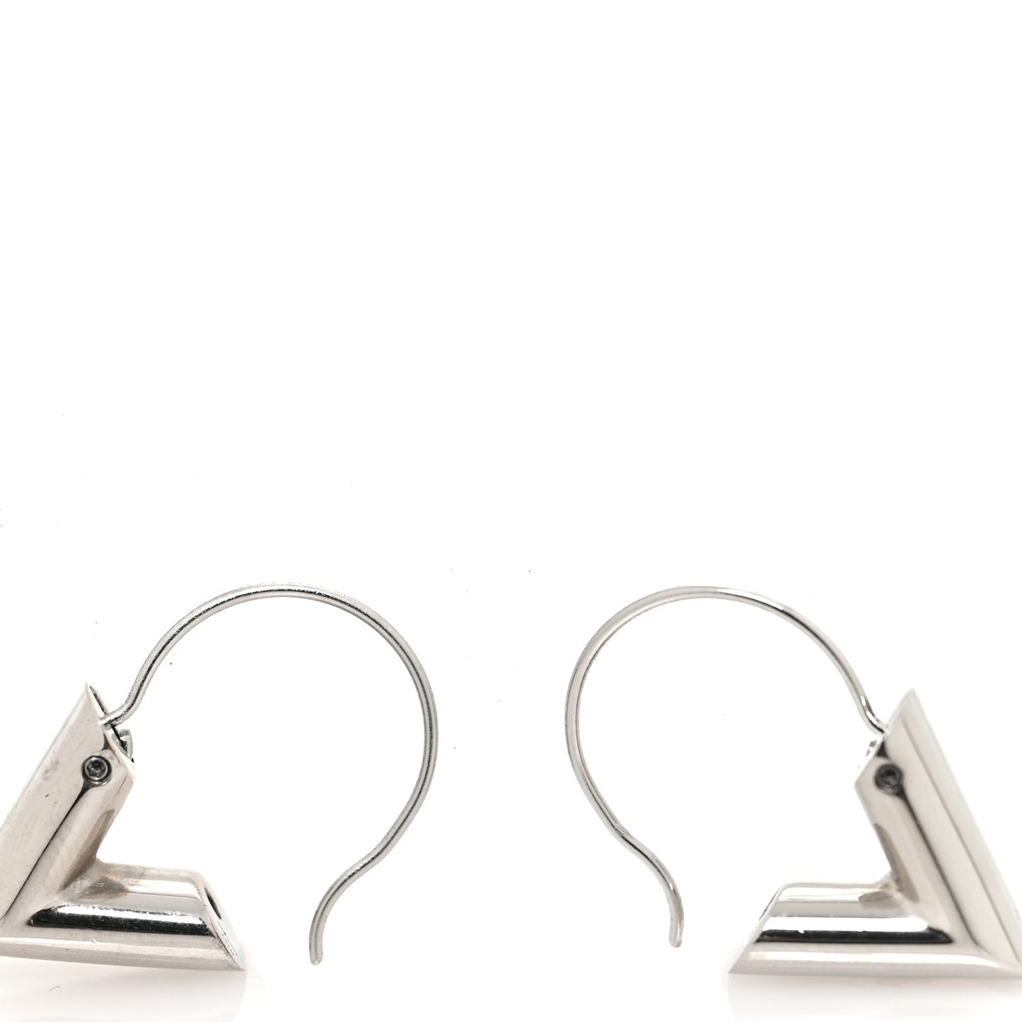Essential V Hoop Earrings Silver