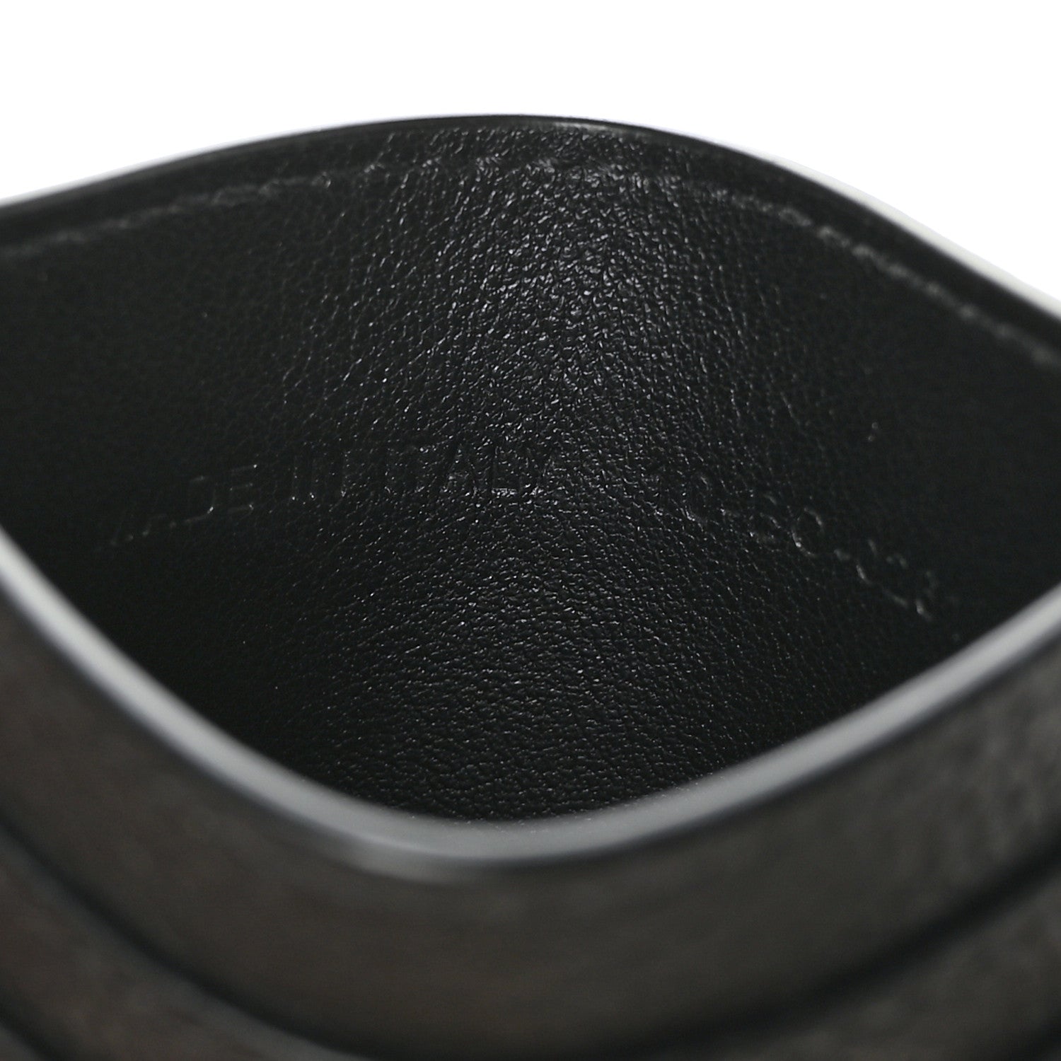 Christian Dior HOMME Grained Calfskin CD Icon Card Holder Black 7 of 9