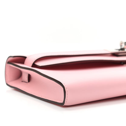 Hermes Swift Kelly Cut Clutch Pochette Rose Sakura 9 of 10