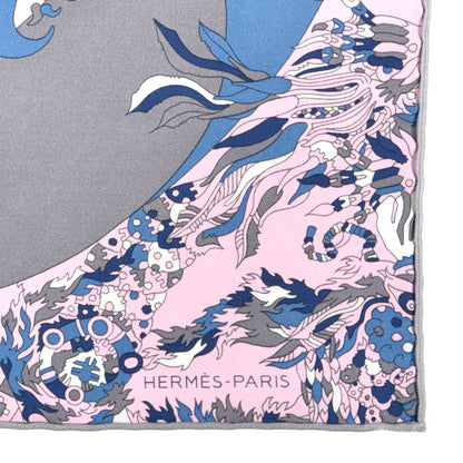 Hermes Silk Vintage Quatre Chevaux Detail Rose Gris 2 of 4
