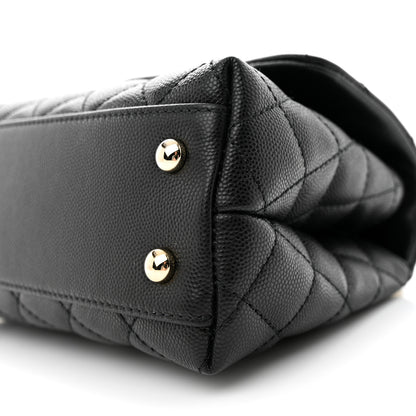 Chanel Caviar Quilted Mini Coco Handle Flap Black 10 of 11